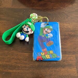 - Luigi key chain I’d:badge picture holder with key